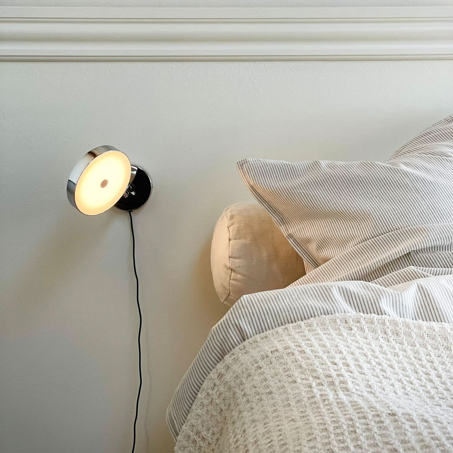 Applique murale LED Starlight en métal, chromé, Ø 14 cm