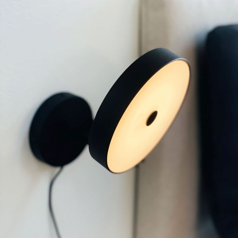 Applique murale LED Starlight en métal, noir, Ø 14 cm