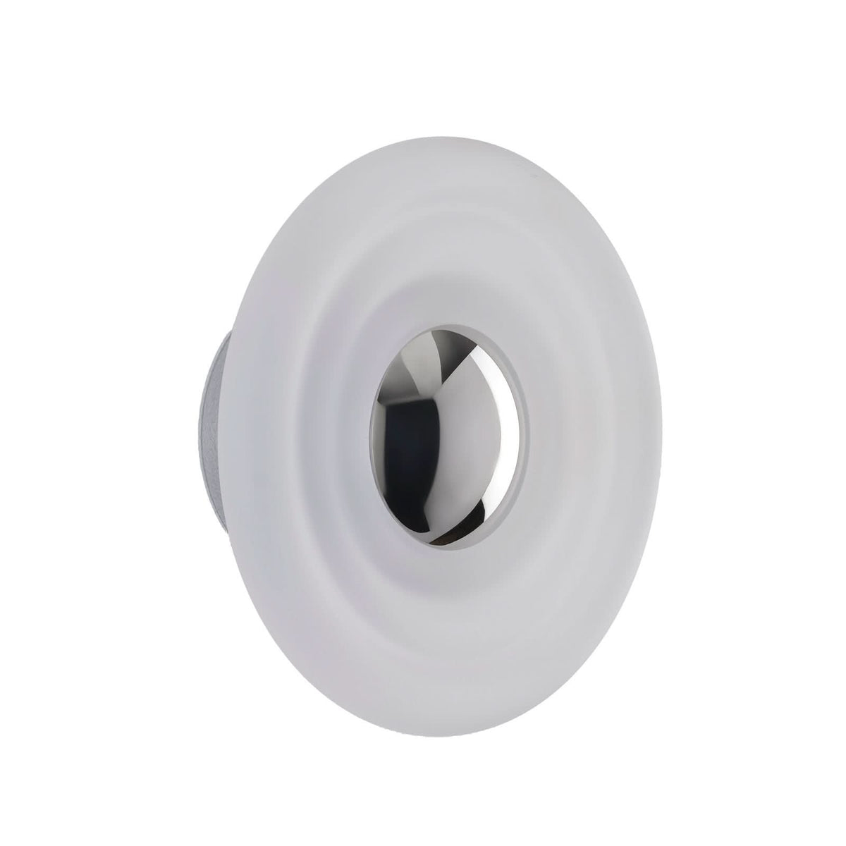 Applique murale LED Press Sphere Mini en verre, blanc satiné, Ø 21,5 cm