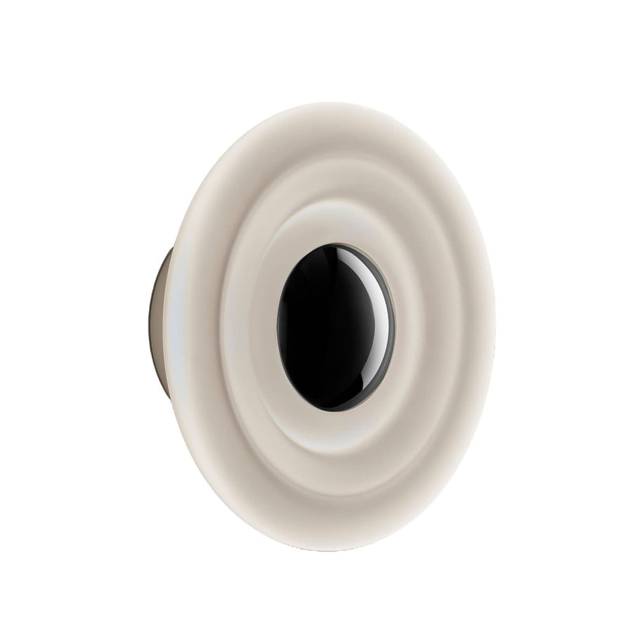 Applique murale LED Press Sphere Mini en verre, blanc satiné, Ø 21,5 cm