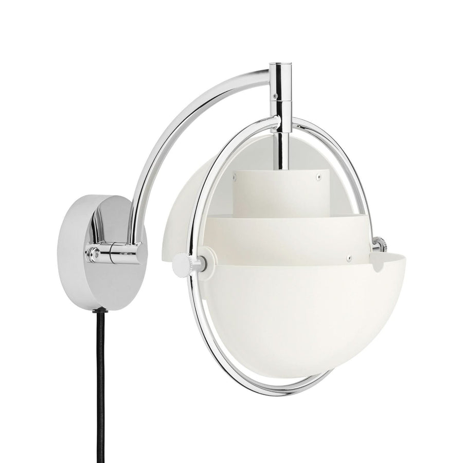 Applique murale Multi-Lite en laiton, blanc, hauteur 21 cm