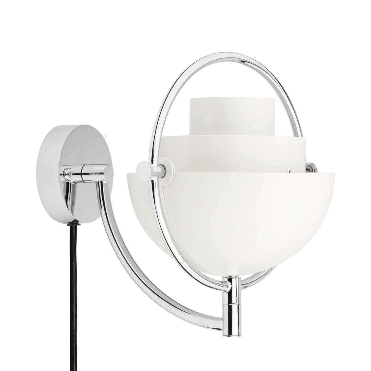 Applique murale Multi-Lite en laiton, blanc, hauteur 21 cm