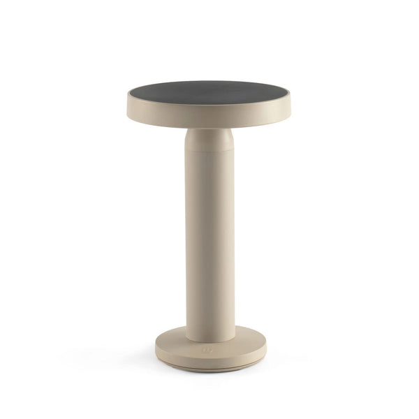 Lampe solaire d'extérieur LED Cairo, sable, Ø 13 cm, IP44