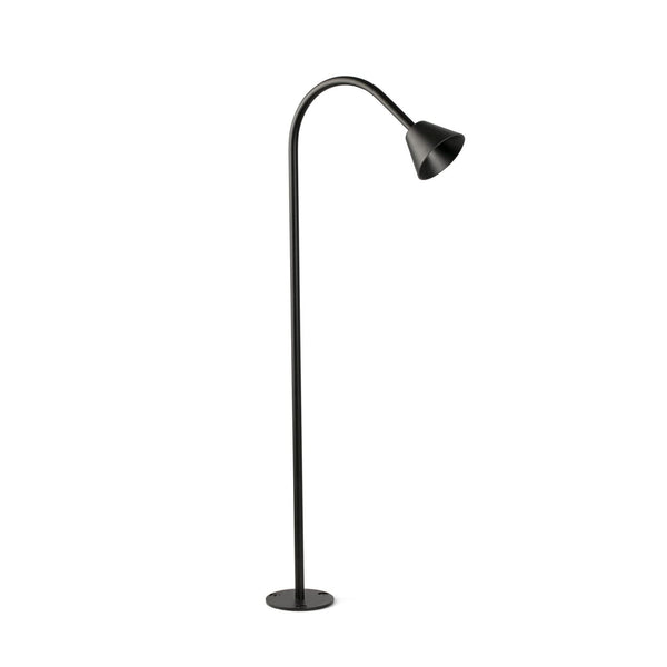 Borne lumineuse d'extérieur LED Lily en verre, noir, hauteur 65 cm, IP65