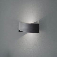 Applique murale Tadhg en métal, noir, hauteur 11 cm