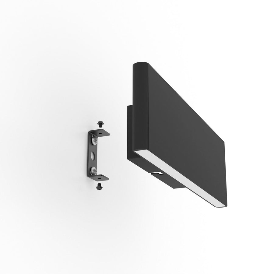 Applique murale LED Eglo Climene en aluminium, noir, hauteur 8 cm