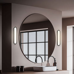 Applique murale LED Pil, noir, hauteur 9 cm, IP44