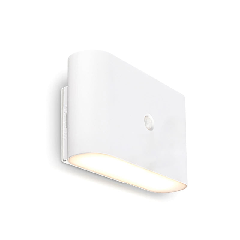 Applique murale LED rechargeable Chat, blanc mat, hauteur 9,5 cm