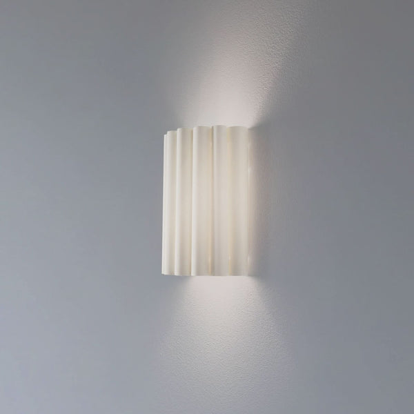 Applique murale Aria, crème, hauteur 30 cm