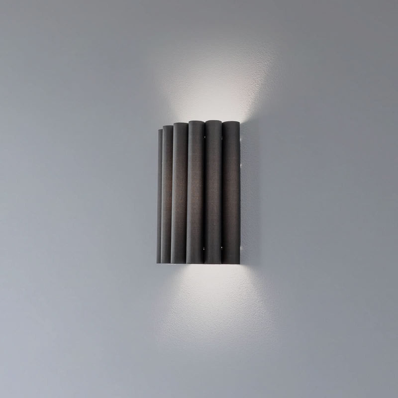 Applique murale Aria, noir, hauteur 30 cm