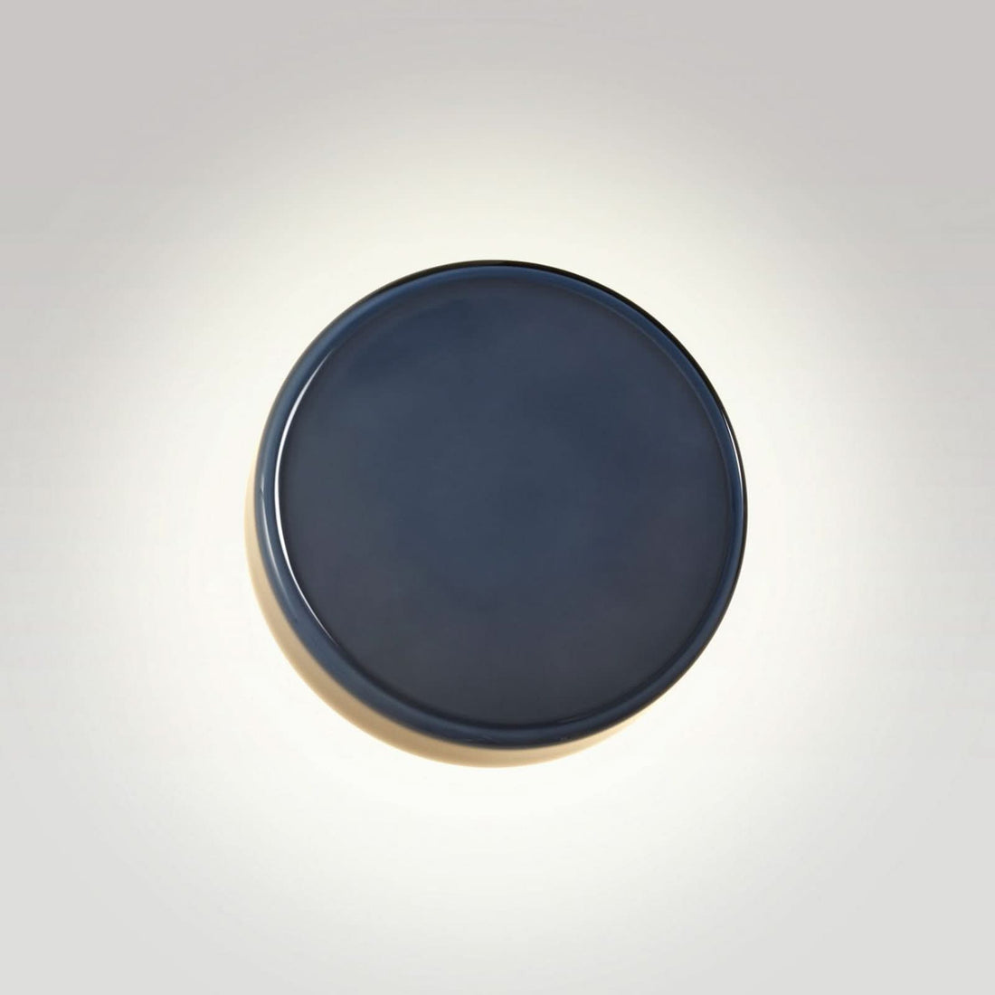 Applique murale LED Caramel en verre, bleu et noir, Ø 22 cm