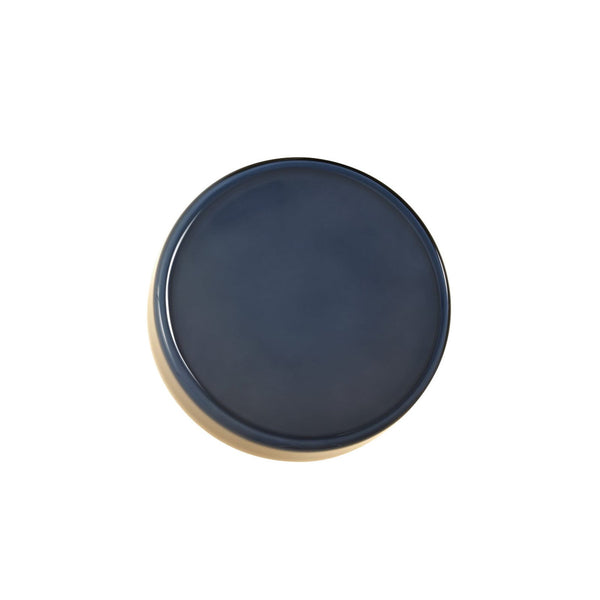 Applique murale LED Caramel en verre, bleu et noir, Ø 22 cm