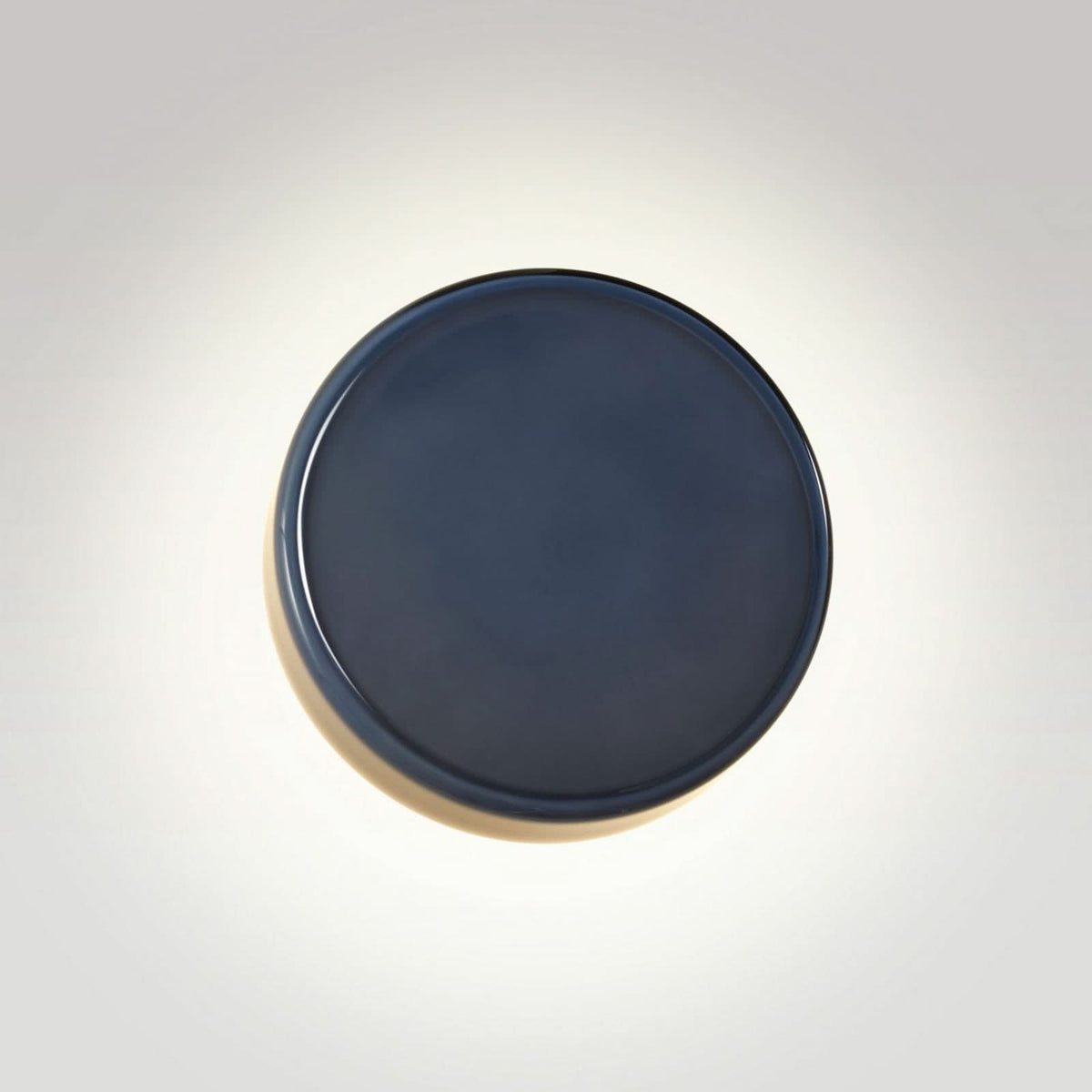 Applique murale LED Caramel en verre, bleu et noir, Ø 28 cm