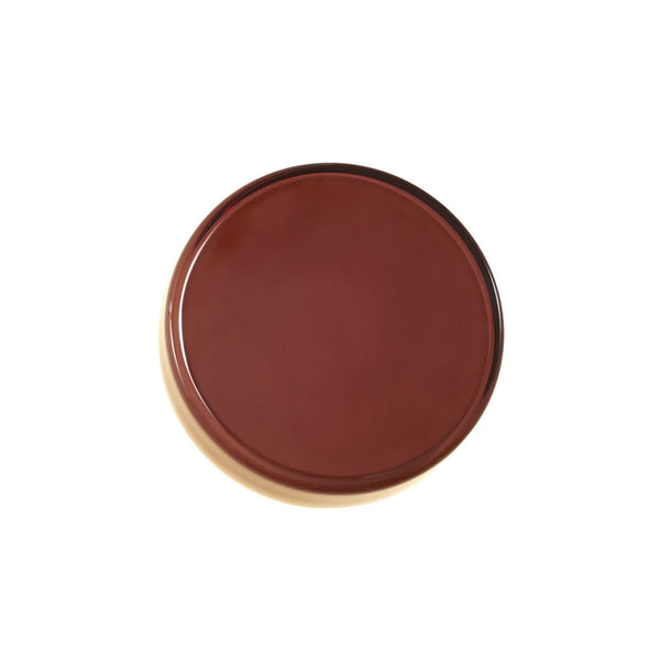 Applique murale LED Caramel en verre, marron et noir, Ø 28 cm