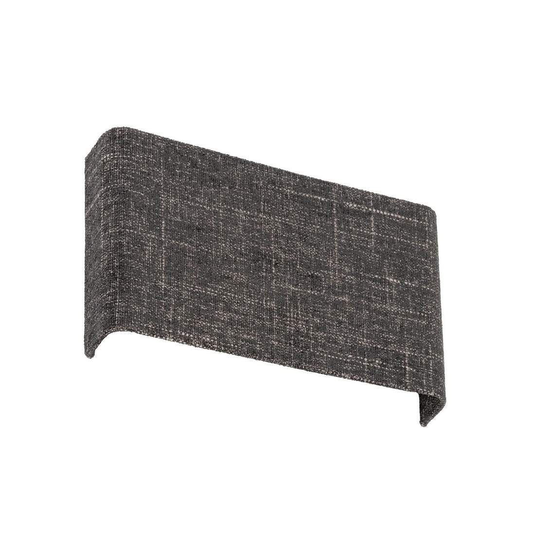 Applique murale Amarela B en tissu, noir, 2 lumières, hauteur 15 cm