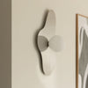 Applique murale Illusion en verre, chromé et blanc, hauteur 60 cm
