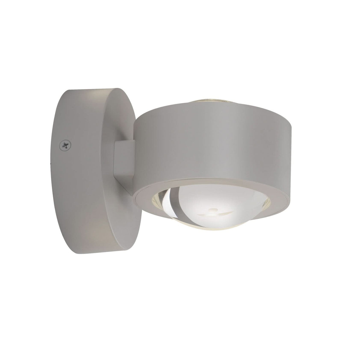 Applique murale LED rechargeable Chia en métal, sable, 2 lumières, hauteur 9 cm
