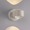 Applique murale LED Chia en verre, sable, 2 lumières, hauteur 9,3 cm