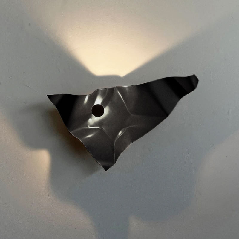 Applique murale LED Zona en acier, noir, hauteur 41 cm