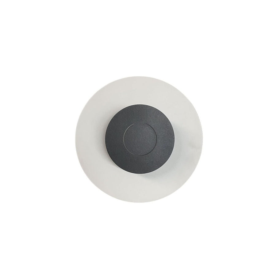 Applique murale LED DoppioZero en acier, blanc et anthracite, Ø 30 cm