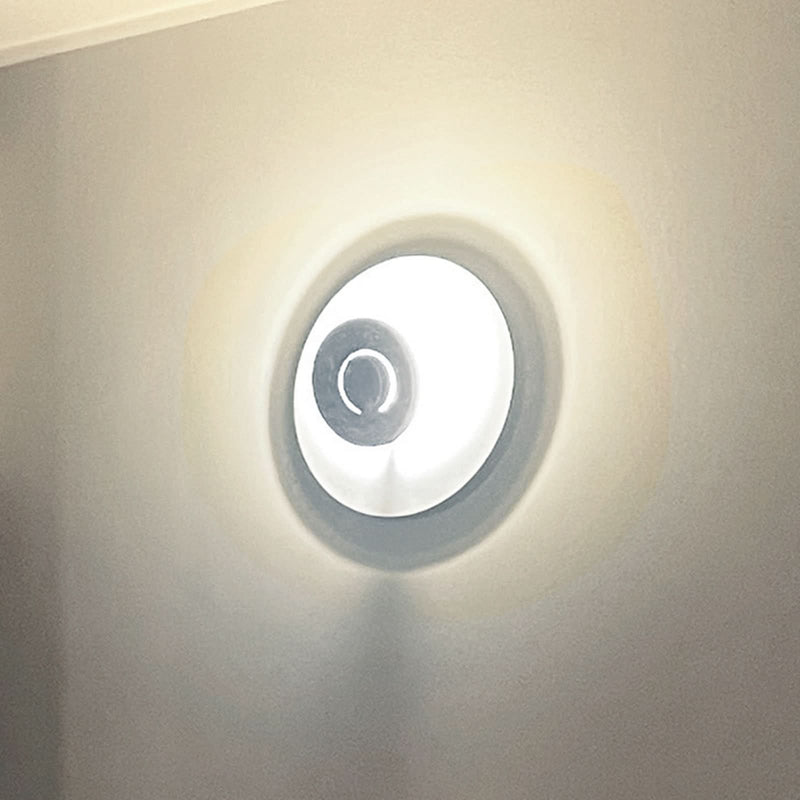 Applique murale LED DoppioZero en acier, blanc et anthracite, Ø 30 cm