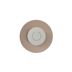 Applique murale LED DoppioZero en acier, vieux rose et blanc, Ø 30 cm