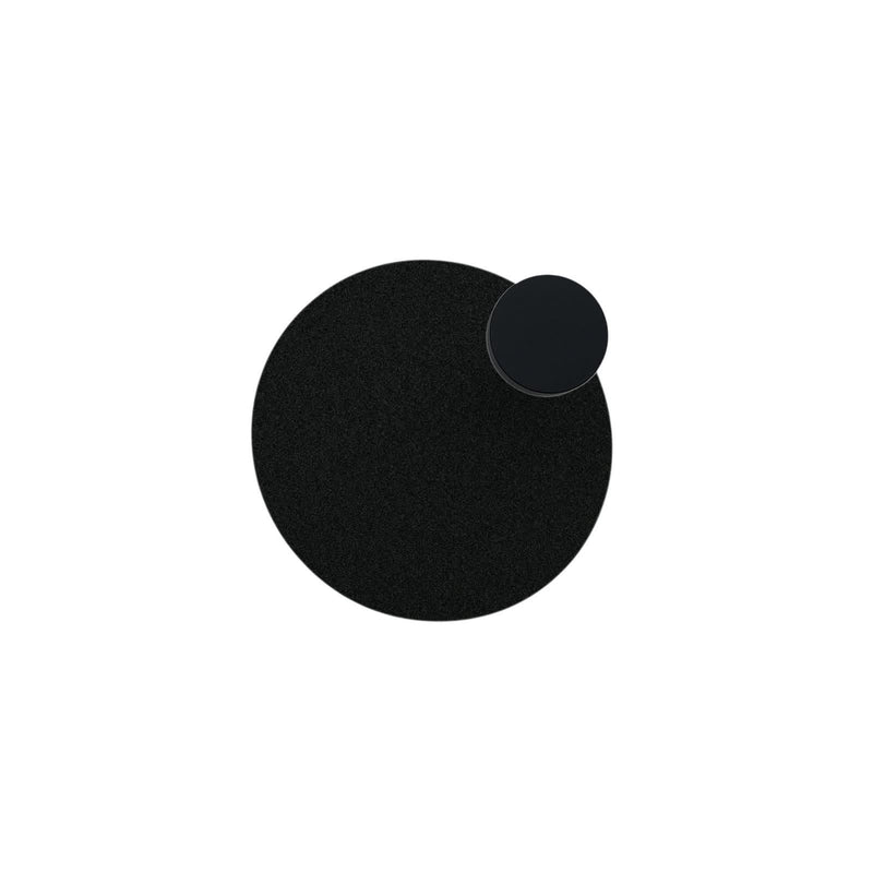 Applique murale LED Pois en acier, noir, Ø 25 cm