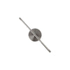 Applique murale LED Omni en aluminium, acier brossé