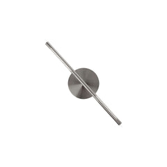 Applique murale LED Omni en aluminium, acier brossé