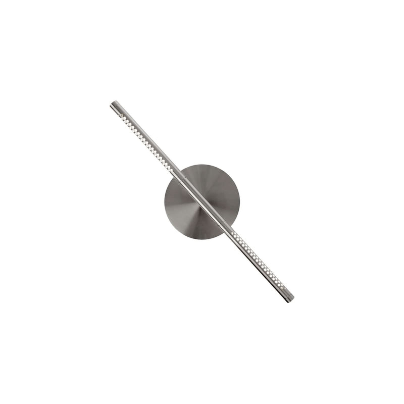 Applique murale LED Omni en aluminium, acier brossé