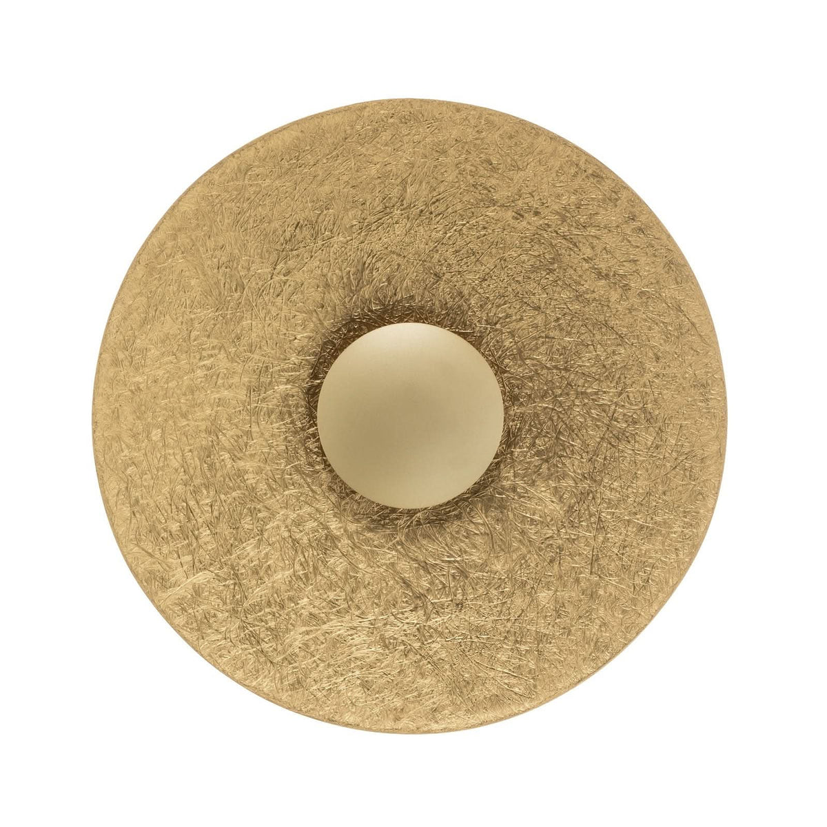 Applique murale LED Sole S en acier, doré, Ø 44 cm