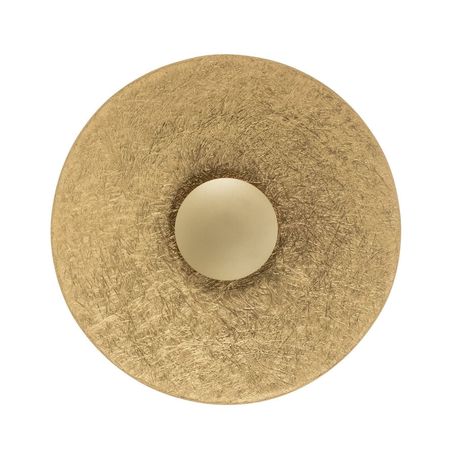 Applique murale LED Sole S en acier, doré, Ø 44 cm