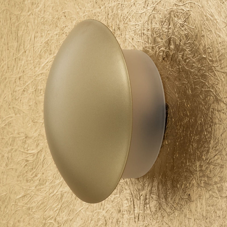 Applique murale LED Sole M en acier, doré, Ø 65 cm