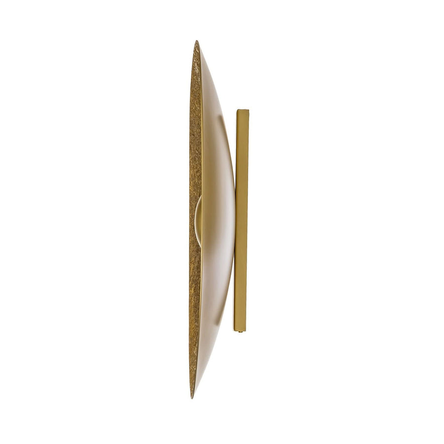 Applique murale LED Sole M en acier, doré, Ø 65 cm