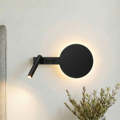Applique murale Hotel Mood B en acier, noir, 2 lumières, hauteur 22,5 cm