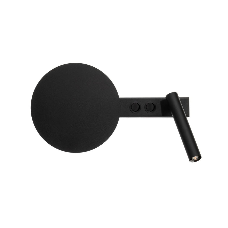 Applique murale Hotel Mood B en acier, noir, 2 lumières, hauteur 22,5 cm