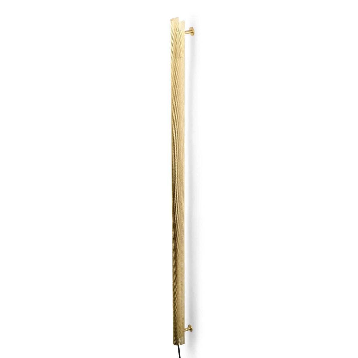 Applique murale Radent en acier, laiton, hauteur 135 cm