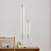 Applique murale Radent Stecker en acier, blanc, hauteur 70 cm