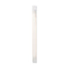 Applique murale Radent en acier, blanc, hauteur 70 cm