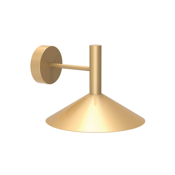 Applique murale LED Marsi en acier, laiton, Ø 25 cm