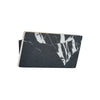 Applique murale LED Selena en pierre, noir marbré, hauteur 10 cm, 3000 K, 7 W