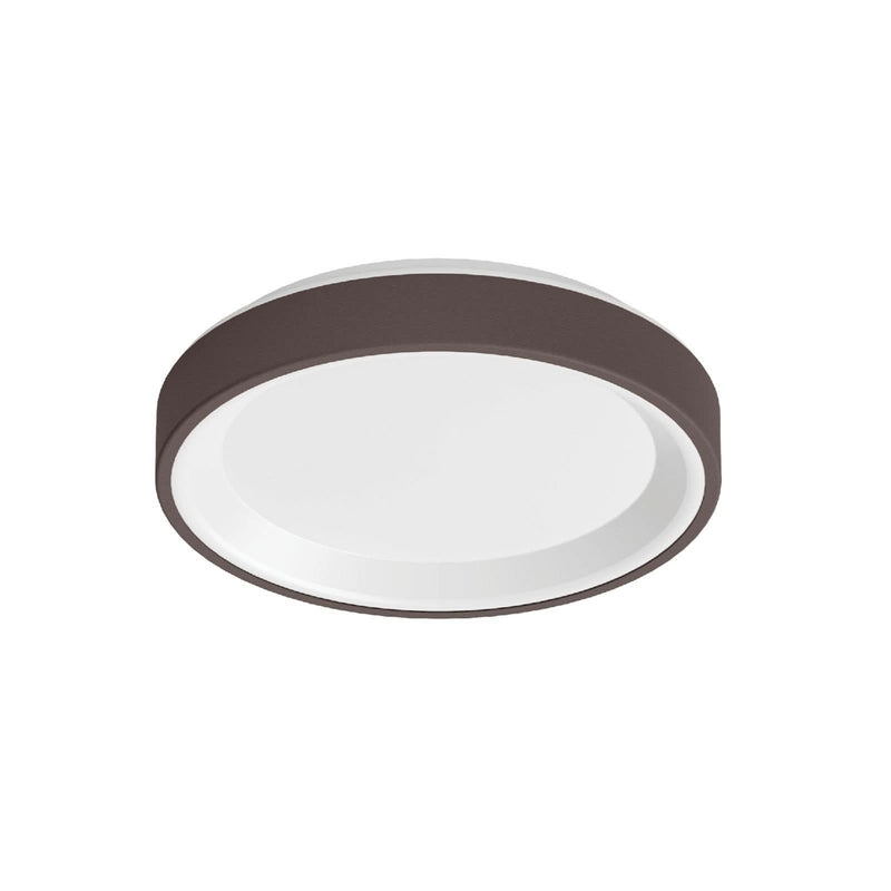 Applique murale LED Iside en métal, marron foncé, Ø 35,2 cm