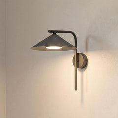 Applique murale Lume en métal, marron, hauteur 30,5 cm