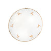 Applique murale Kolarz Nonna en verre, blanc et doré, 2 lumières, Ø 40 cm, 60 W, hauteur 9 cm