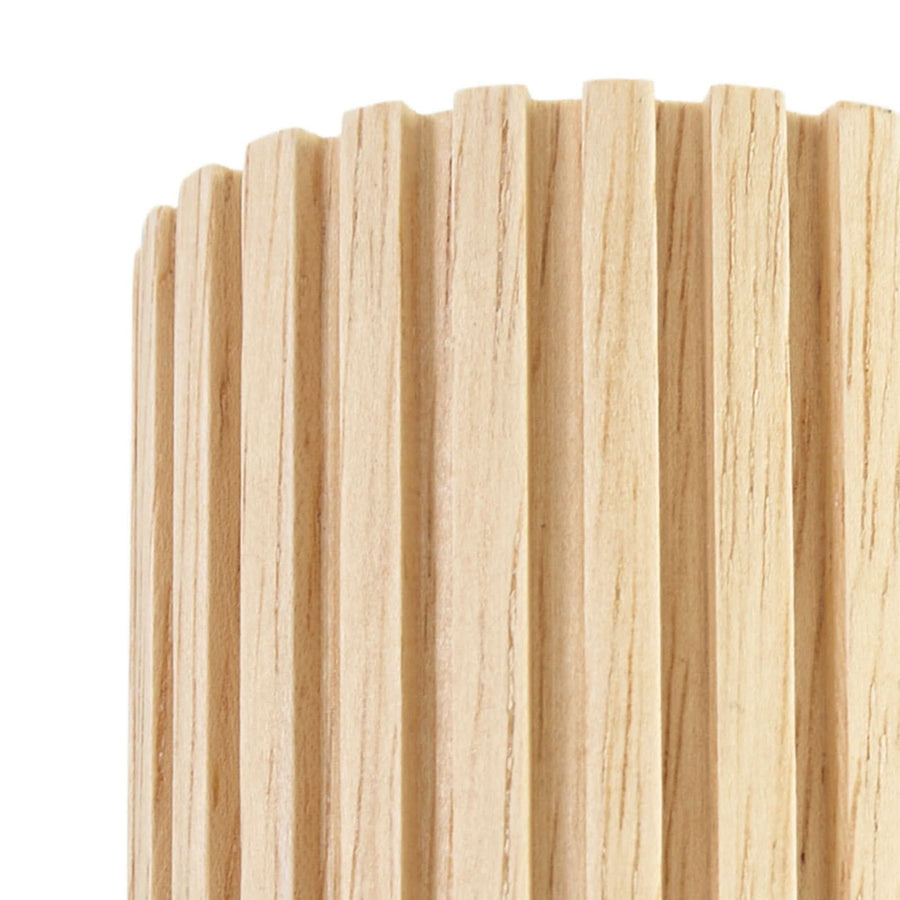 Applique murale Stralino en bois, noir, 2 lumières, hauteur 22 cm