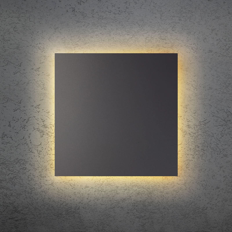Applique murale LED Blade Q en aluminium, anthracite, hauteur 44 cm