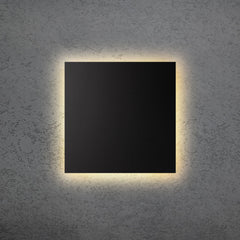Applique murale LED Blade Q en aluminium, noir, hauteur 34 cm