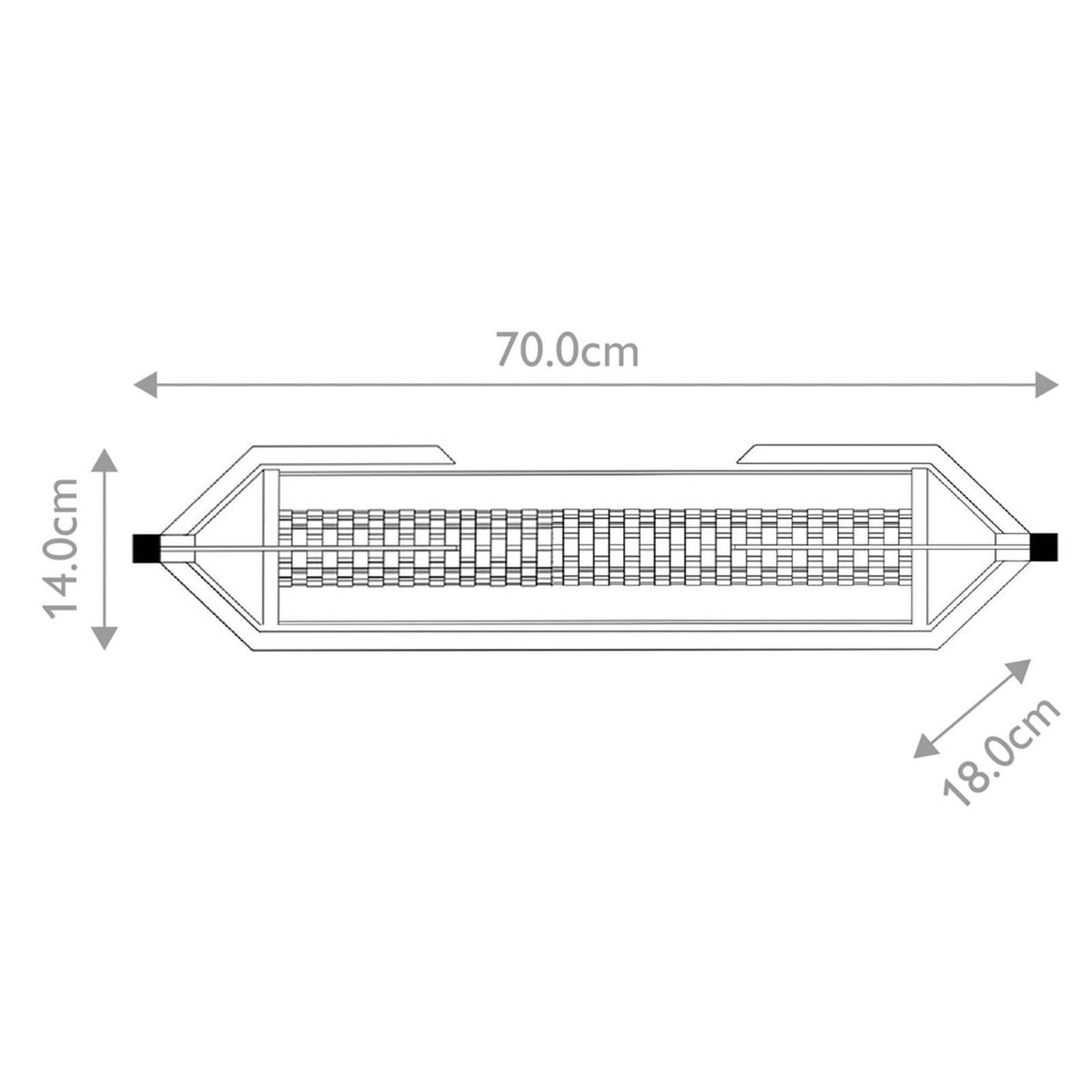Applique murale LED Espada en verre, chromé poli et transparent, hauteur 14 cm, IP44