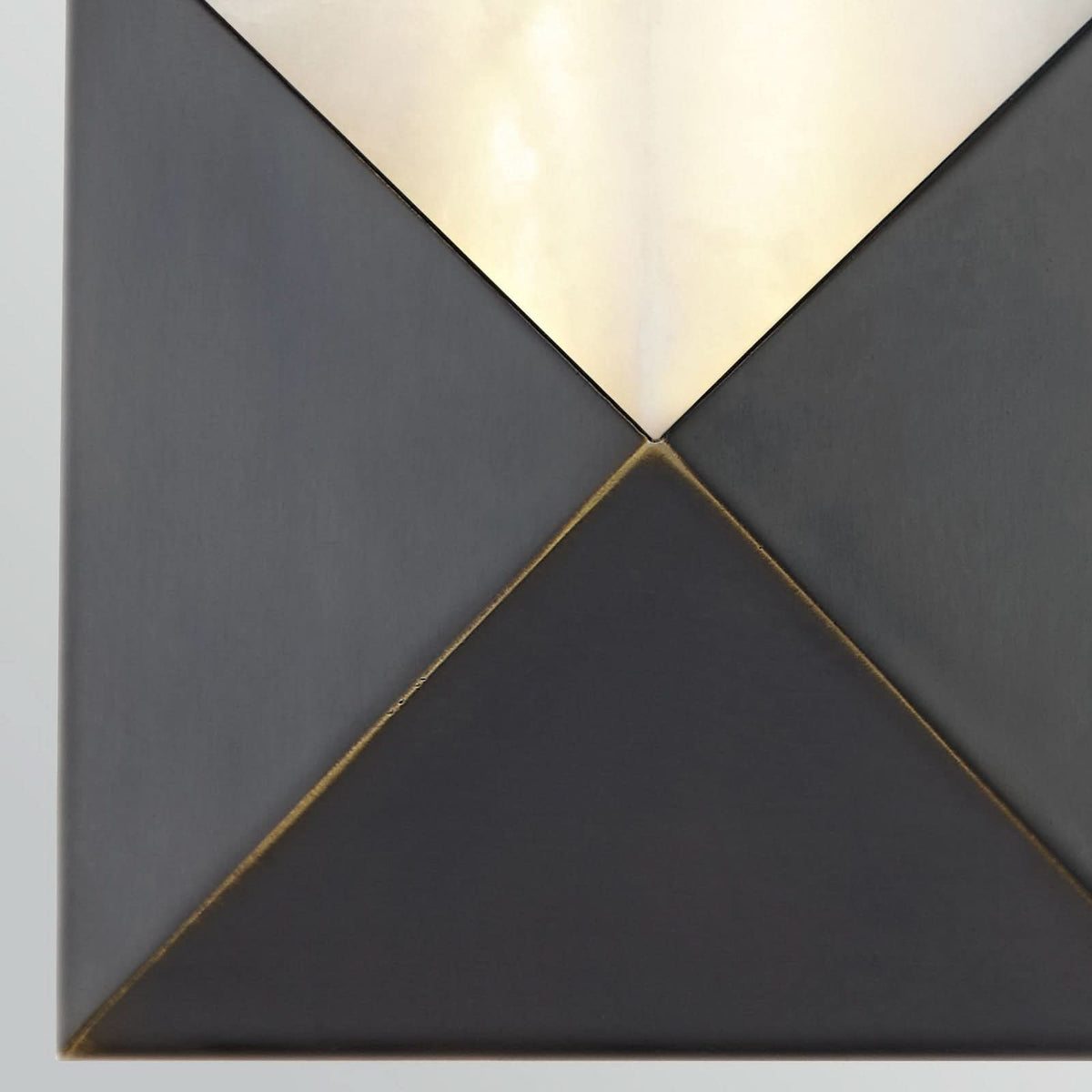Applique murale LED Caesar en acier, bronze et crème marbré, hauteur 30,5 cm