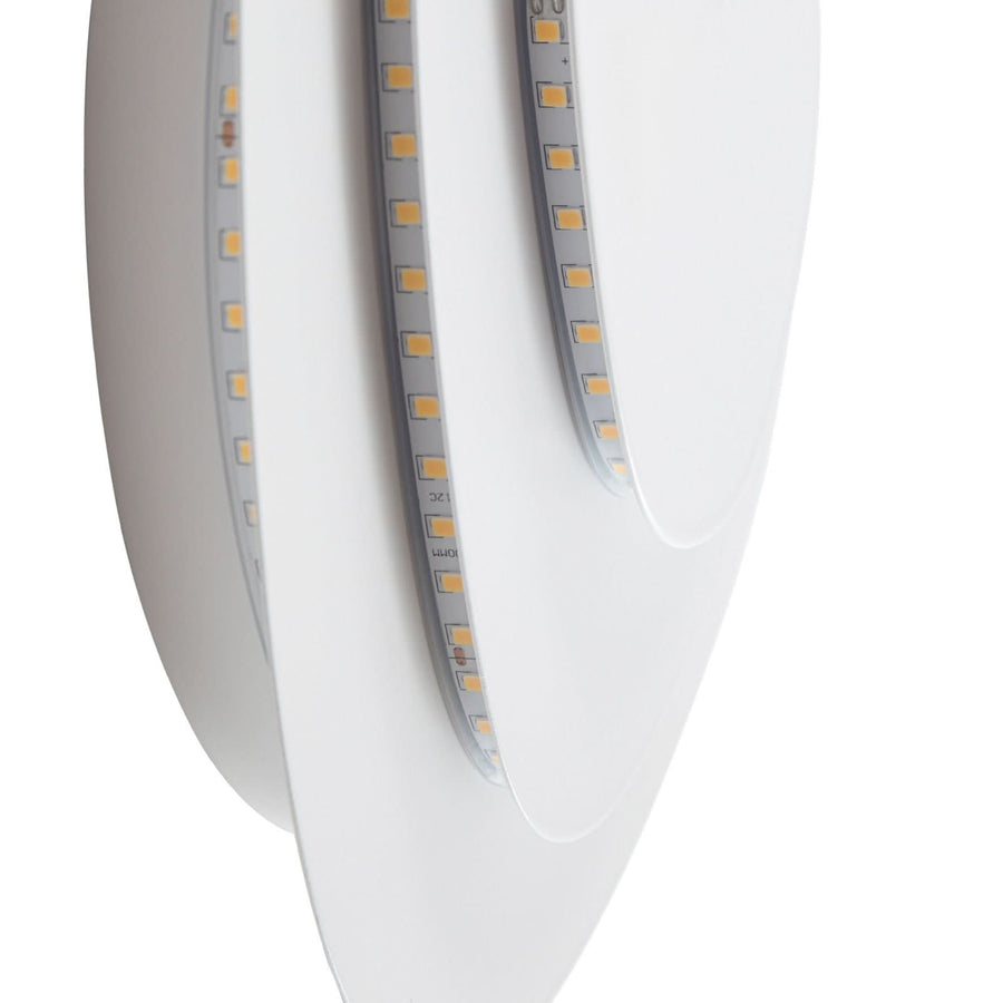 Applique murale LED Delar en métal, blanc, hauteur 25 cm